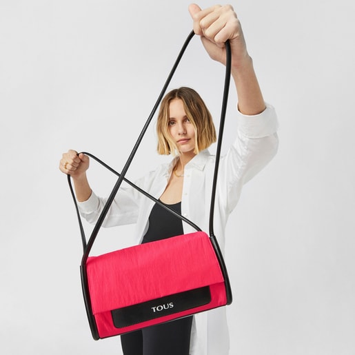 Medium fluorescent pink TOUS Empire Cotton Crossbody bag