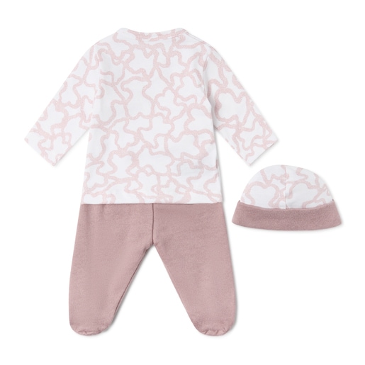 Newborn baby outfit in Kaos pink