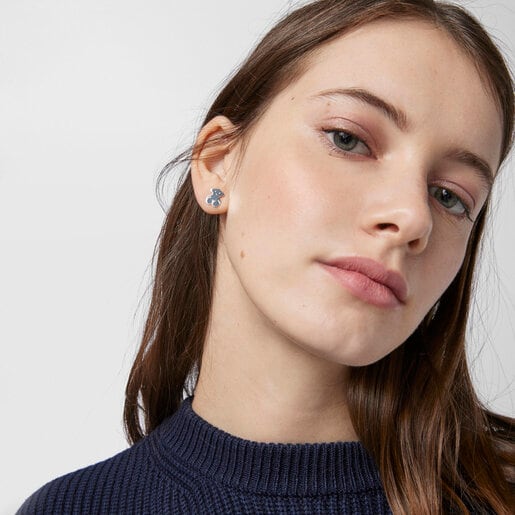 ピアス Sweet Dolls くま　11mm　シルバー925