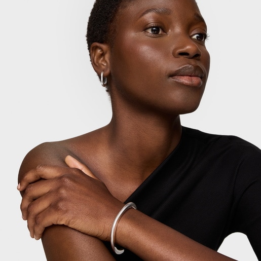 Pulsera esclava de plata Line