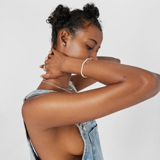 Браслет Mini Color с драгоценными камнями и жемчугом