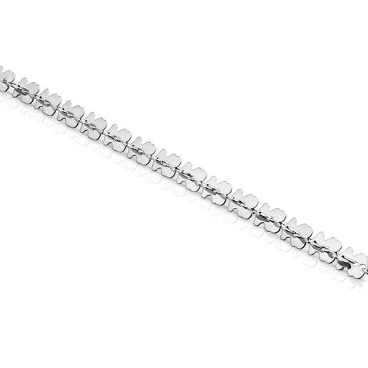 Pulsera cadena de acero con motivos oso Carrusel