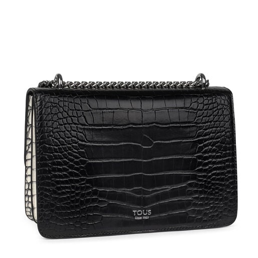 Маленькая черная и белая сумка-кроссбоди Audree Wild