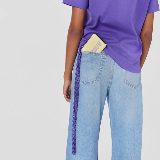 イエローのハンギング・コインパース TOUS Carol