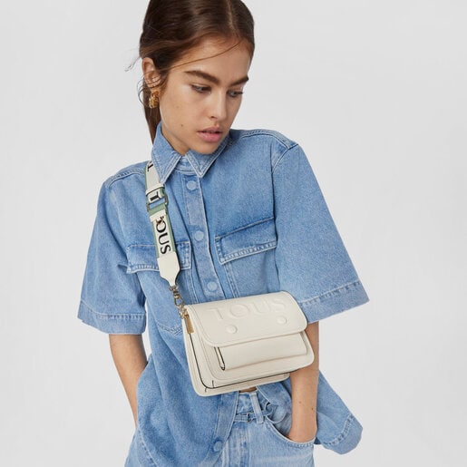 Small beige TOUS La Rue Audree Crossbody Bag
