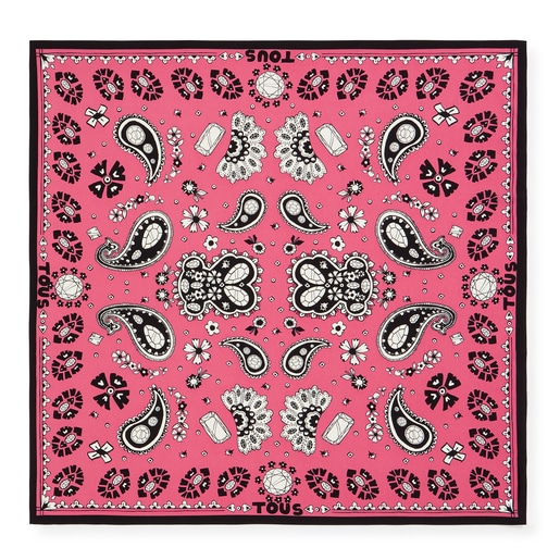 Pink TOUS Gems Bandana scarf