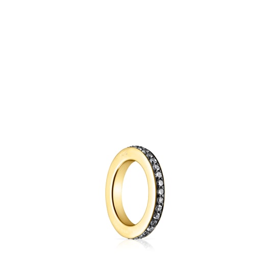 Nocturne Ring in Silver Vermeil with Diamonds | TOUS