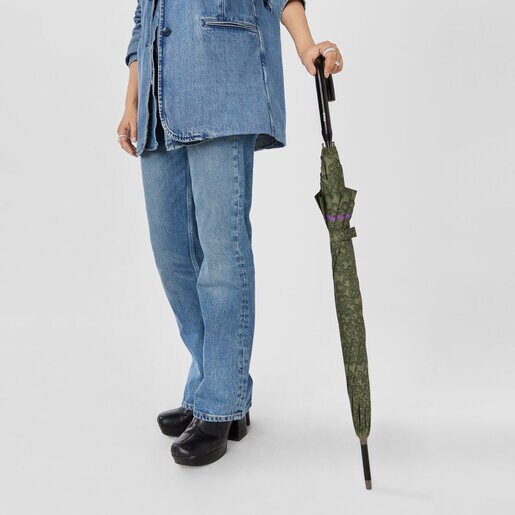 カーキカラーの大型傘 Kaos Mini Evolution