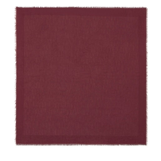 Pañuelo burdeos TOUS Silhouette Jacquard