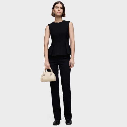 Small beige Bowling bag TOUS Poppy