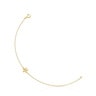 Chain Bracelet with flower and 18kt gold plating over silver TOUS Motifs