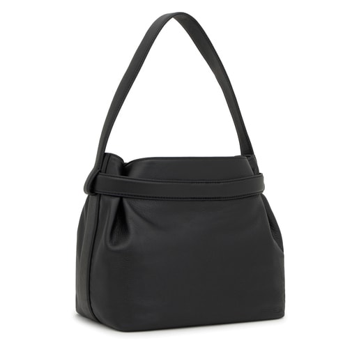 Medium black leather Shoulder bag TOUS Hold