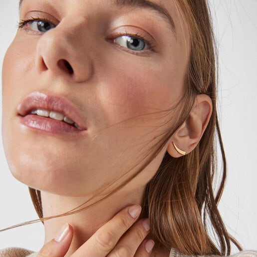 Silver Vermeil TOUS Good Vibes cornucopia Earrings