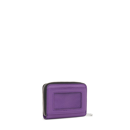 Lilac-colored leather TOUS Balloon change purse