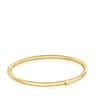 Bangle with 18kt gold plating over silver Hold