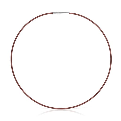 Collar de acero marrón 2 mm TOUS Mesh Tube