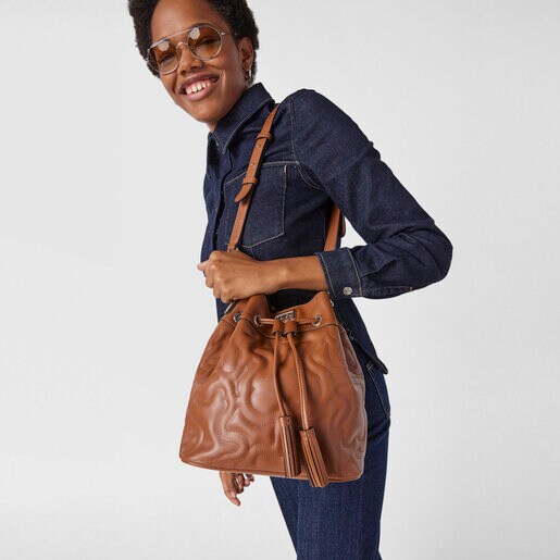 Brown Kaos Dream Bucket bag