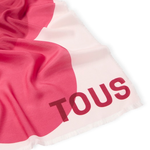 Foulard fuchsia TOUS Blurry Flower