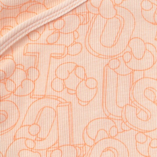 Pack of wrap-over baby bodysuits in Mix orange