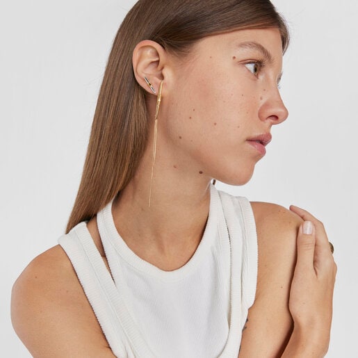 Silver and silver vermeil Lure Earrings