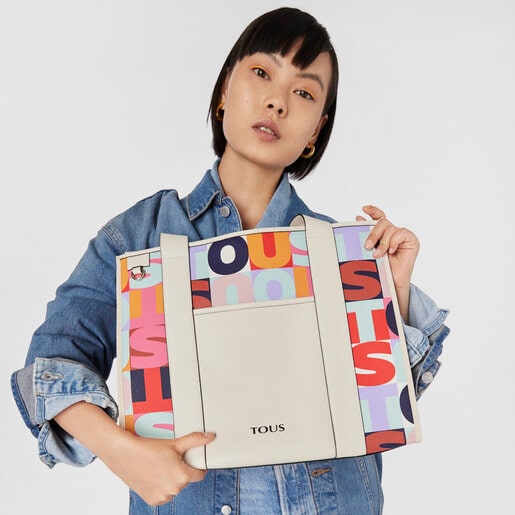 Shopping grande Amaya beige TOUS Mimic