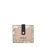 Small beige TOUS Kaos Mini Evolution Pocket wallet
