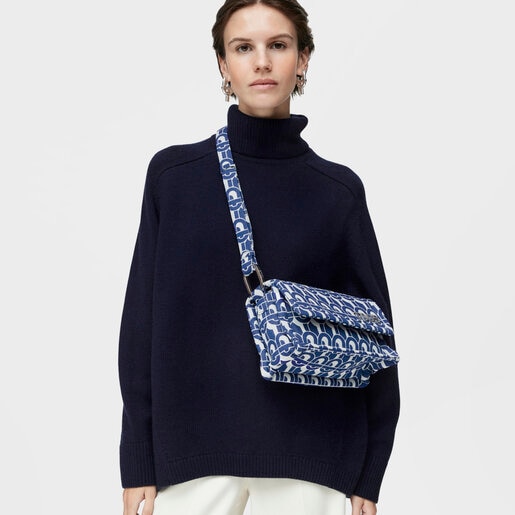 ブルーデニムのクロスボディバッグ TOUS MANIFESTO