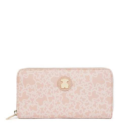 Medium pink Canvas Kaos Mini Wallet 