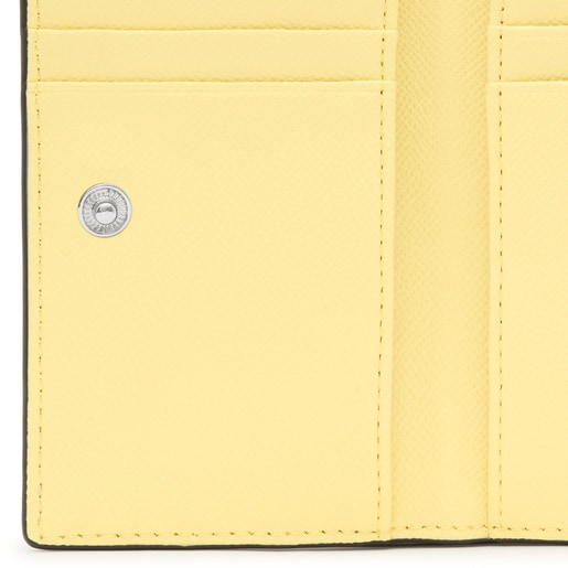 Πορτοφόλι TOUS Brenda σε ανοιχτό κίτρινο χρώμα