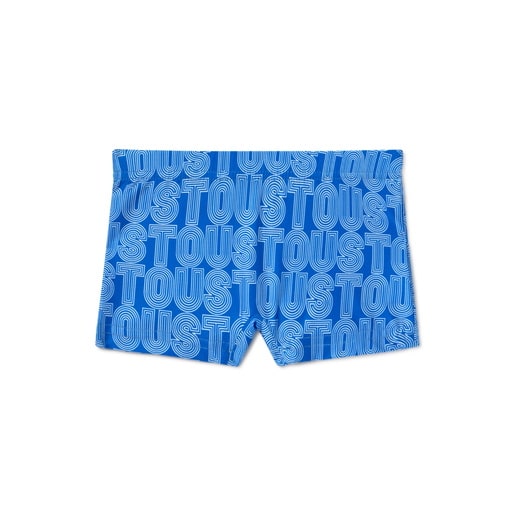 Boys swimming trunks in Line blue