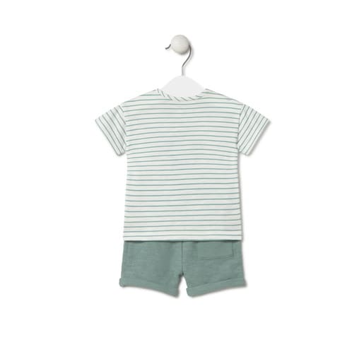 Baby girls outfit in Circle green