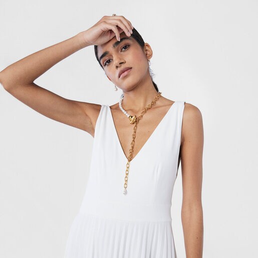 Колье с ракушкой Oceaan из вермеля с жемчугом