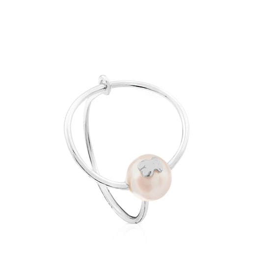 Silver Icon Ring with Pearl | TOUS
