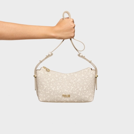 Bandolera mediana beige Kaos Mini Lines