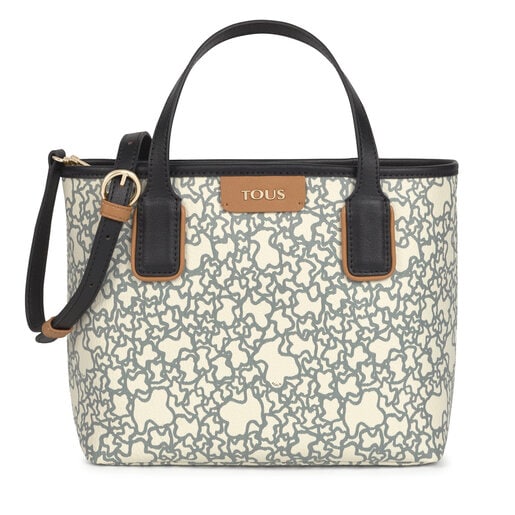 Unfavorable Planet except for Small black and beige Kaos Mini Tote bag | TOUS
