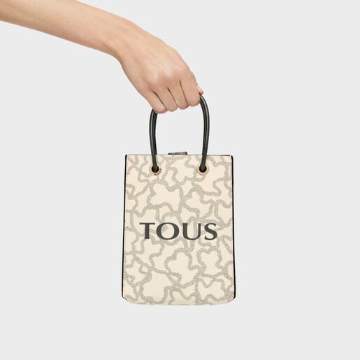 Mini beige Kaos Icon Handbag