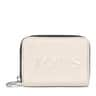 Medium white Dorp Change purse