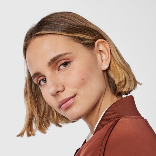 ピアス3点セット  Oceaan  くま・貝殻  ガラス　シルバー925　　