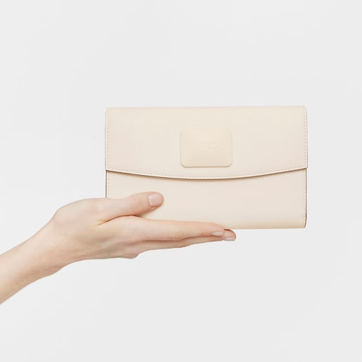 Large beige Flap Wallet TOUS Lucia | TOUS