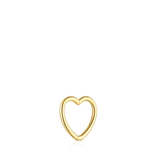 1/2 σκουλαρίκι TOUS Basics από χρυσό με μοτίβο καρδιάς