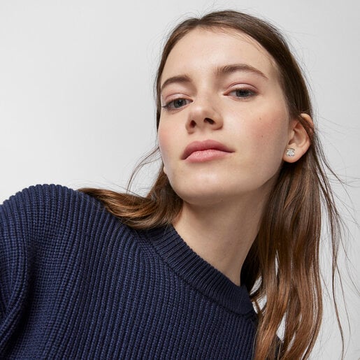 ピアス Sweet Dolls くま　11mm　シルバー925