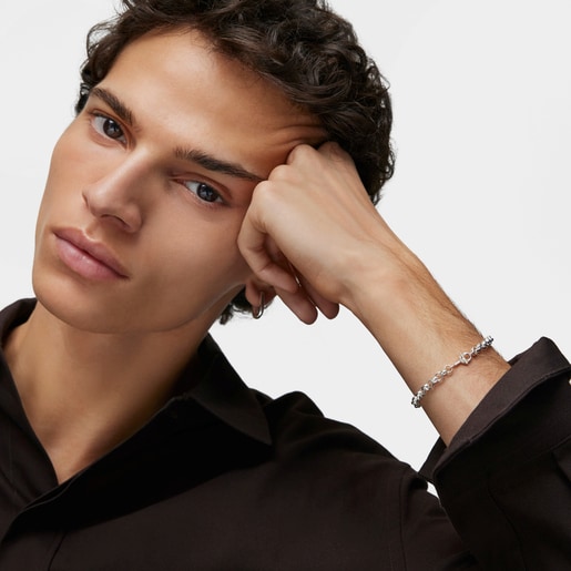 cm silver Chain bracelet TOUS MANIFESTO