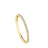 Small Half eternity ring in gold with diamonds Les Classiques