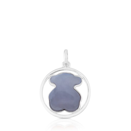 Silver Camille Pendant with Chalcedony