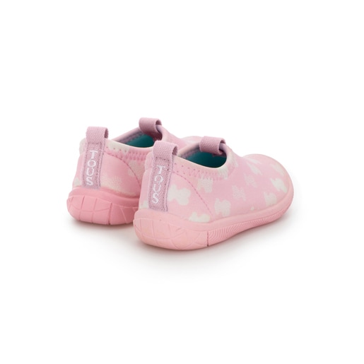 Multi-bear neoprene beach jelly sandals in pink