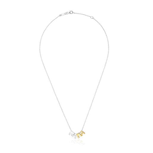 عِقد بدرجتَي لون مُرصّع بحليات من تشكيلة TOUS Mama