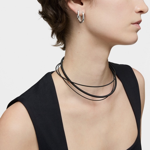 Black platinum Necklace TOUS ATELIER