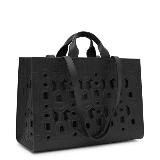Large black Amaya Shopping bag TOUS MANIFESTO CUT