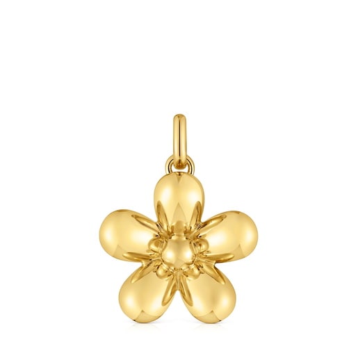 Flower Earrings with 18kt gold plating over silver Daisy | TOUS