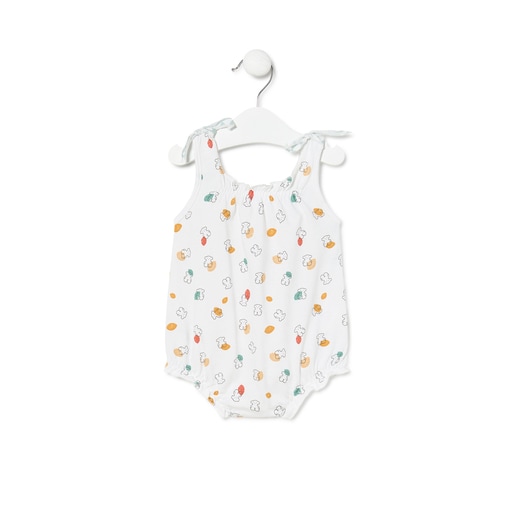 Macacão curto de bebé para menina Fall multicolor